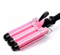 Coosilo Kvinder Electric Hair Curler Tre Rod Curling Jern Hårstyling Tool 32mm