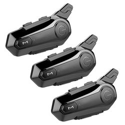 3x moottoripyörän Bluetooth-kuulokkeiden sisäpuhelinyhteys Ajokuulokkeiden viestintä melun kanssa Re + (d)