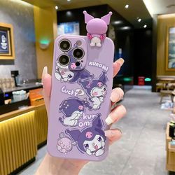 Sanrio Kuromi My Melody Telefoncovers til Iphone 15 14 13 12 11 Pro Max Mini Xr Xs Max 8 X 7 Se Plus Anti-drop Soft Silikone Cover A3 For iphone X ...