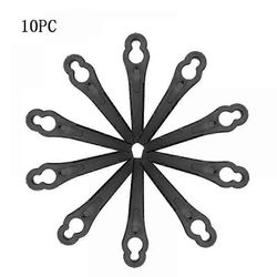 Reunan vaihtoterät, 10 kpl särmäterät, yleisruohonleikkurin terät, korvaavat ruohonterät mustat