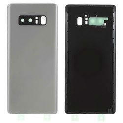 Takana Akkukotelon kansi kamerarenkaalla Linssin suojusosa (ilman logoa) Yhteensopiva Samsung Galaxy Note 8 N950:n kanssa Hopea