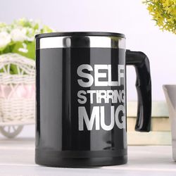 400ml rustfrit selv omrøring Krus Auto Blanding Drik Tea Coffee Cup med låg
