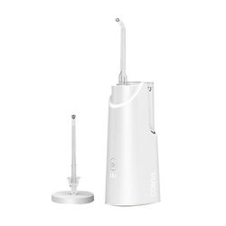 Yunshu Trådløs tandtråd til vand, genopladelig IPX5Vandtæt bærbar oral irrigator til hjemmerejser Hvid 19.2*6.8*4.2cm