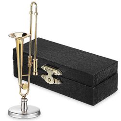 Pienoispasuuna Pienoissoitin Kuparipasuuna Työpöydän sisustus Nukkekodin lisävaruste 8.80X2.60X1.80CM