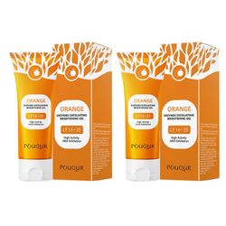 Appelsiinit kuoriva geelikuorinta Appelsiinit Entsyymit kuoriva kirkastava geeli luonnollinen uute kuorinta kasvojen kuorinta naisille miehille 2pcs
