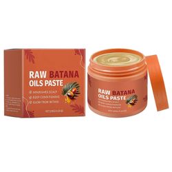 Raaka Batana Oil -hiusnaamio hiusten kasvuun, hiusten kasvuseerumi auttaa pörröisyyteen, haaroittuneisiin latvoihin