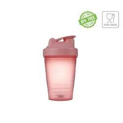 Timktv 400 ml Shaker Flaska Vatten Kopp Sport Gym Protein Shake Mixer Bpa Gratis Matkvalitet Rosa OneSize