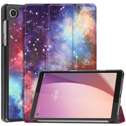 Malet læderetui til Lenovo Tab M8 4th Gen / TB-300FU Mælkevejen Nebula