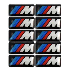10kpl 3D-tarra autotarra, joka sopii BMW M -tarraan, 19 * 11mm