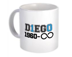 Xpgifts Gave krus: Maradona Diego 10 Infinito Diego Hvid