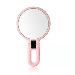 Jingdong Bærbar Makeup Mirror dobbeltsidet 10x forstørrelse foldbar kosmetisk skrivebordsspejl