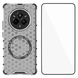 Realme 14 Pro 5G -puhelinkotelolle, joka on yhteensopiva MagSafe WANLONFENG FC -sarjan kanssa karkaistulla lasilla (Bi