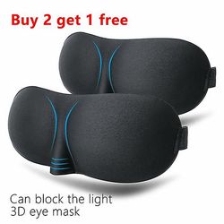 Øjenmaske sovemaske Ultra Light 3d Shadow Relax Comfort Soft Eye Mask 2pcs