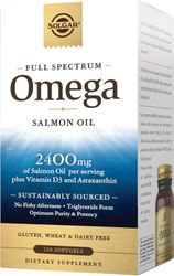 Solgar täyden spektrin omegalohiöljy, 120 pehmeää geeliä