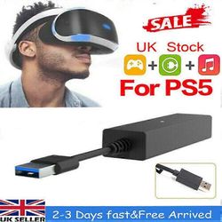 Adapteri Ps5 Ps4 -kamerasovitinkaapeli, toista Ps Vr Ps5 Playstation 5: llä, muuntimen liitäntäkaapeli Ps4 Psvr: lle Ps5-konsoliin