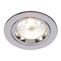 Saxby Lighting (Poole) Støbt 1 lys forsænket downlight kromplade, GU10