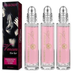 3stk feromon intim partner parfume tiltrække pige mænd og kvinder roll on duft