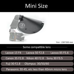 Niutuo Makrodiffusorreflektor blødt lysdæksel til Sony 90 Nikon 105 linse Mini Reflector