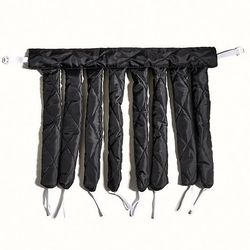 Handuo Hår Soft Overnight Hair Rollers Varmeløse Sleep Hair Curlers sort