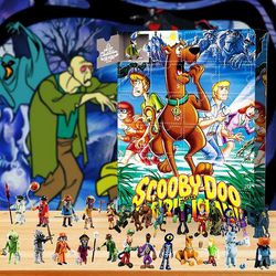 Waytogo Adventskalender 2023 24 dager Nedtelling til jul Scooby-doo Tall Leker dukke Barn Barn overrasker festlige gaver