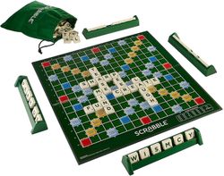 Scrabble Grand Folding Edition med roterende spillbrett i tre