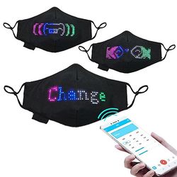Coosilo Led lysende maske programmerbar besked Display Ansigtsmaske App Kontrolleret Prop