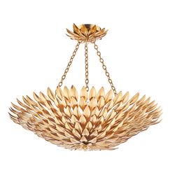 Dar Lighting Vulkan vedhæng Lys Guld, 5x E14