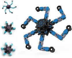 AIR Finger Hånd Spinner Legetøj Spinning Top Focus Legetøj med transformerbare Chain Mekanisk Spiral Twister (2) 2pcs