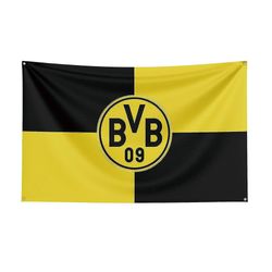 Født Pretty 3x5 Borussia Dortmund Flag Polyester Trykt Racing Sport Banner For Decor B 150 x 240cm