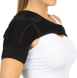 Skulder stabilitet brace - Skade Recovery Kompression Støtte Ærme - For Rotator cuff skader, gigt, forstuvning, forskydning, ledsmerter Relief (