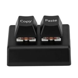 Ohjelmoitava näppäimistö 2 näppäintä Kopioi liitä punainen kytkin USB C -liitäntä Mini mekaaninen näppäimistö pelaamiseen Office Media