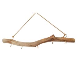 Luonnolliset ajopuun oksat koukku koristeellinen roikkuu aito puuseinä järjestäjä teline koriste kotiin