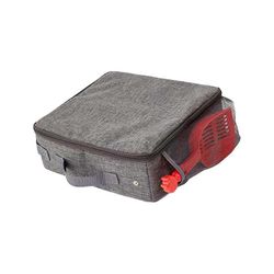 Taitettava matkalle Hiekkalaatikko Tiivis vetoketjullisella kannella Kannettava wc hotelliautoon ulkona 30 x 30cm Harmaa