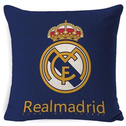 OEM Realmadrid Fotbart Team PuteTrekk Sengetøy Myk Digital Utskrift Sofa PuteVeske 45x45cm