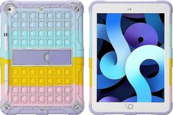 Fidget Sensory Case -yhteensopiva Ipad 9.7 tuuman 5. / 6. sukupolven 2018 / 2017 / air 1 / air 2 / ipad Pro iskunkestävä koko kehon suoja Push Pop ...