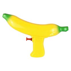 Banaanin muotoinen vesisuihkulelu lapsille, joka sopii uima-altaalle, rannalle ja ulkolelusetteihin Harmaa