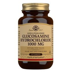 Solgar-glukosamiinihydrokloridi 1000mg (äyriäisvapaa) Tabletit 60 (12537078)