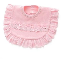 Handuo Prinsesse Hagesmæk U-formet Baby Hagesmæk Baby Spyt Håndklæde Pink