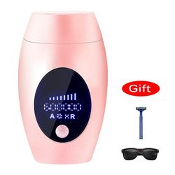 600000 Flash Professional Permanent IPL Laser Depilator LCD Laser Hårfjerning Photoepilator Kvinder Smertefri HårFjerner Machine Pink UK PLUG
