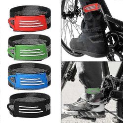 4kpl pyörän nilkkanauhat housuihin Secure Fit pyöräilyn jalkapidikehihnat Sininen