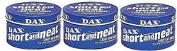 DAX Short and Neat Hair Wax - Strong Hold -muotoilugeeli (3 kpl, kukin 99 g)