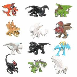 12pcs Sådan Train Your Dragon Light Night Fury Tandløs Action Figur Doll Doll Legetøj