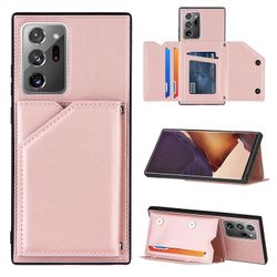 Gangxun Sag til Samsung Galaxy Note 20 Ultra Vintage Cuir Cover Læderetui Kofanger - Rose