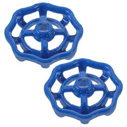 2 kpl vaihto luistiventtiili käsipyörä hana venttiili pyörän kahva metalliletku ruokalappukahva - hyvä Sininen 6.10X6.10X1.50CM