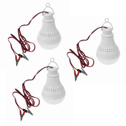 3X E27 12W LED-hätävalolamppu Retkeily Metsästys Ulkovalaisimet Valo DC 12V