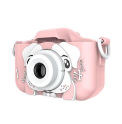 Coosilo Sinceroduct Kids Kamera, 20.0mp Digital Dobbelt kamera med 2,0 tommer Ips Skærm, med 32g Sd-kort Pink