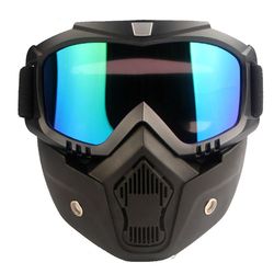 Vinter Snesport Ansigtsmaske Beskyttelsesbriller Snowboard Ski Solbriller Vindtætte briller Colorful