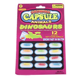 12PCS Hauska uutuus Kasvata kapseleita Vauvan kognitiolelut suurempia vedessä gag Dinosaur