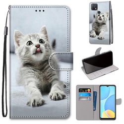 Foxdock Sag til Oppo A15/15s Kitten Cat Moblie Case