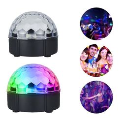 Mikasa 12 farver førte Krystal Scene Lys Strobe Pære Magic Ball Effect Lampe Dj Party Dance Lights EU-stik